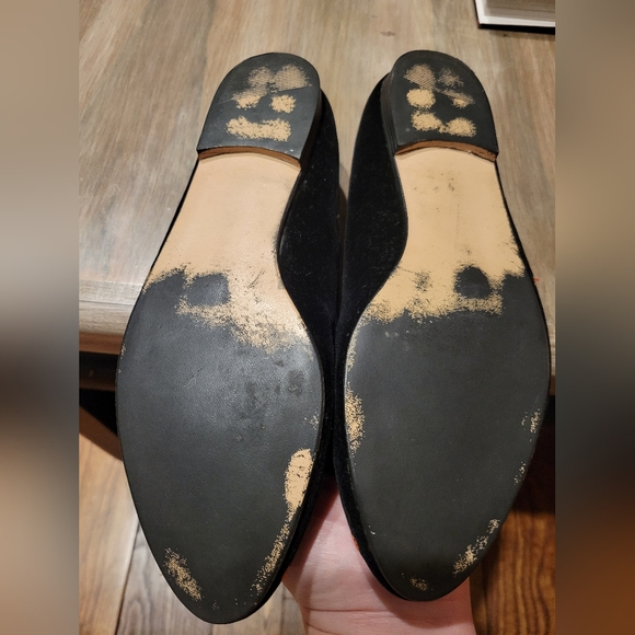Christmas black velvet flats, 90's Donna Lawrence size 7 excellent condition - Picture 8 of 8